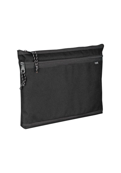 Jacbag Dual Zip Folder -iki Bölmeli Dosya Çanta A4 Dual Zip Folder-siyah Tek Renk