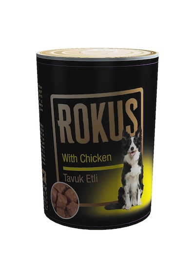 Rokus - 121 - Tavuklu Köpek Konservesı - Spt-gld - 410 Gr