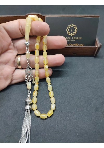 Ahşap Kutulu 6.75 Gr. Gümüş Püsküllü Toprak Fosi Lli 9 Gr. Rus Açık Gri 64448002