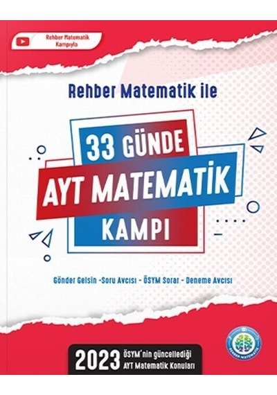 Rehber Matematik 33 Günde Ayt Matematik Kampı-2023 Özel Baskı