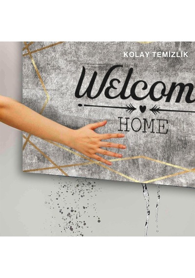 Dekoratif Kapı Önü Paspası - Kaymaz Taban 139 Çok Renkli