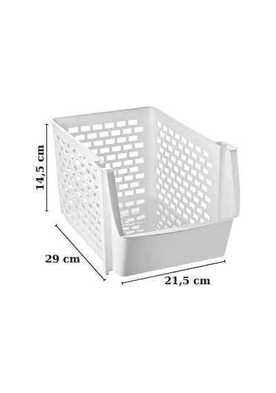 2 Adet Üst Üste Geçebilen Çok Amaçlı Banyo Lavabo Altı Düzenleyici Organizer Büyük Boy - Beyaz