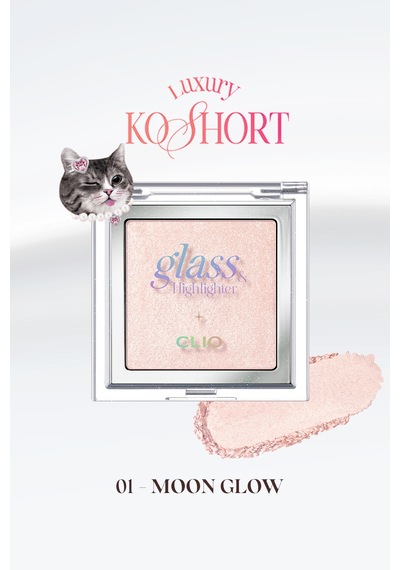 Clio Glass & Highlighter 01 Moon Glow Luxury Koshort Pembe