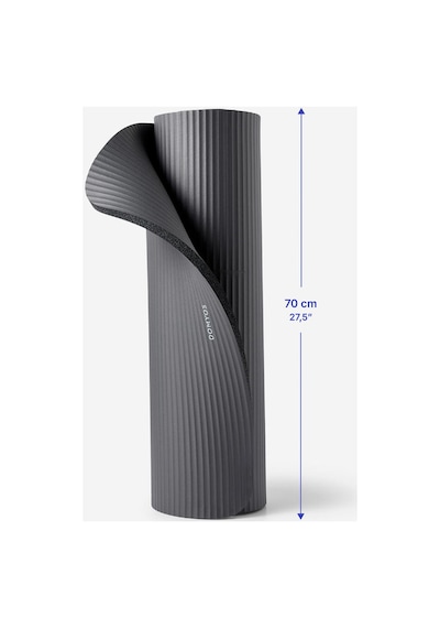 Domyos Ultra Rahat Fitness Matı - 20 Mm - Siyah Siyah