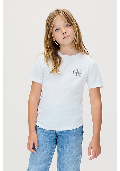 Calvin Klein Erkek Çocuk Tişört Iu0ıu00719 BEYAZ