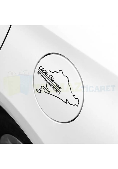 Alfa Romeo Nürburgring Depo Kapağı Oto Sticker Araba Yapıştırma