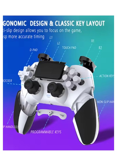 P4 Plus Bluetooth Titreşimli Ps4/ps5 Uyumlu Pc Telefon Kablosuz S P4 Plus Bluetooth Titreşimli Ps4/ps5 Uyumlu Pc Telefon Kablosuz S
