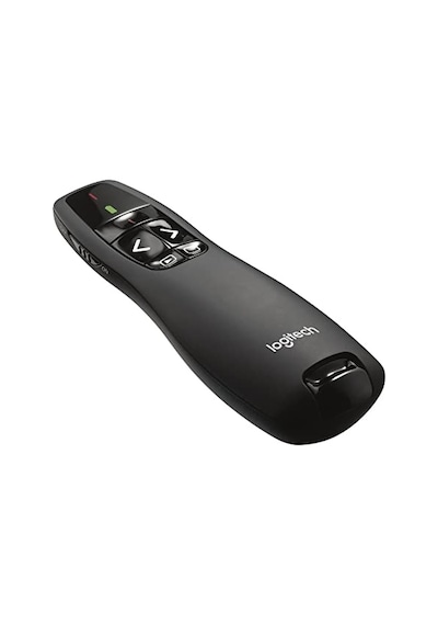 R400 Presenter, Usb Alıcı Üzerinden Kablosuz 2,4 Ghz Bağlantı, 15 M Menzil, Kırmızı Lazer İşaretleyici, Sezgis