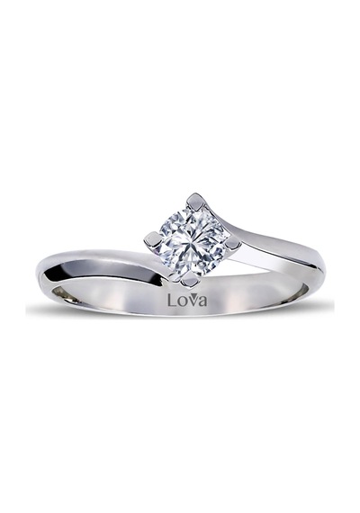 Lova D Renk 0,30 Karat Pırlanta Tektaş Yüzük - 1030096