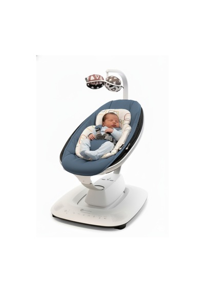 4moms Mamaroo 5.0 Elektrikli Ana Kucağı - Slate Blue + Yenidoğan Destek Pedi