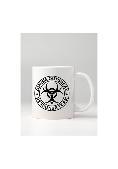 Kişiselleştirilebilir Zombie Outbreak Response Team Tasarımlı Beyaz Kupa Bardak - 330 Ml Çok Renkli - 876203461 Çok Renkli - 876203461 Çok Renkli