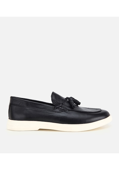 Hotiç Erkek Deri Siyah Püskül Detaylı Hafif Günlük Loafer 02ayh319450a100 02ayh319450a100