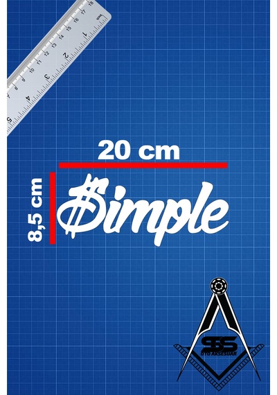 Simple 20x8,5 Jdm Yazı Araba-motosiklet Cam Etiket Sticker Beyaz Renk Beyaz