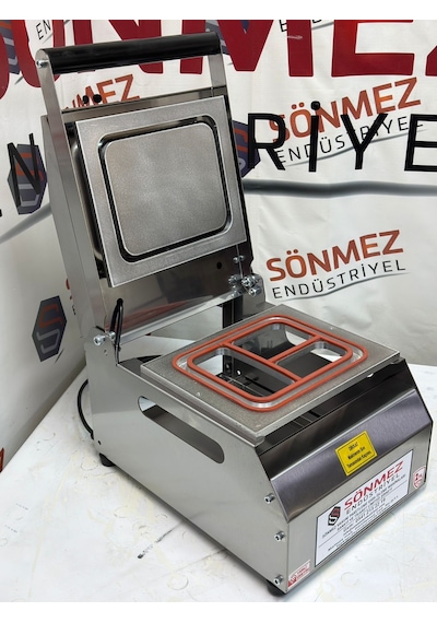 Sönmez Vakum 3 Bölme Yemek Catering Paketleme Makinesi Paslanmaz Model