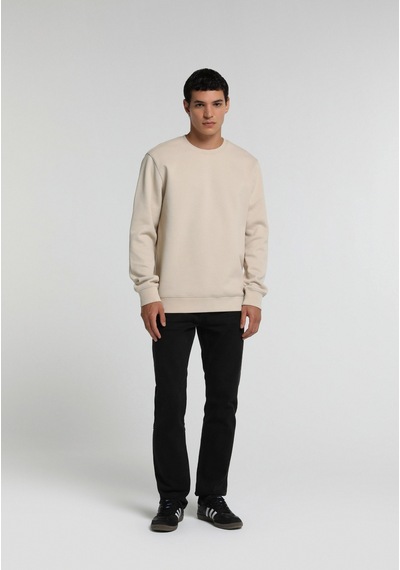 Colin's Colins Regular Fit Yuvarlak Yaka Düz Erkek Taş Sweatshirt Cl1082264 Q1.v2 Stn