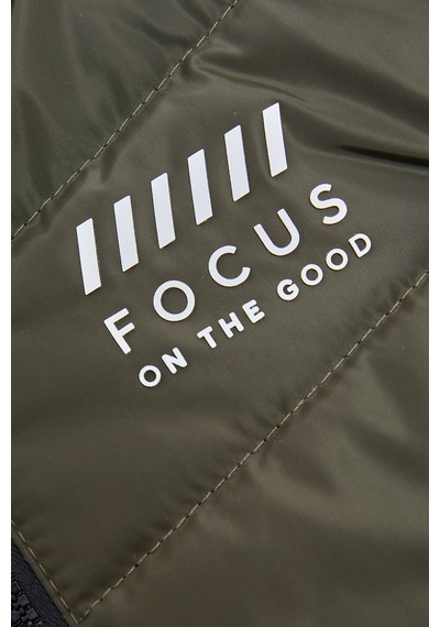 Fullamoda Focus Baskılı Erkek Çocuk Şişme Yelek Haki