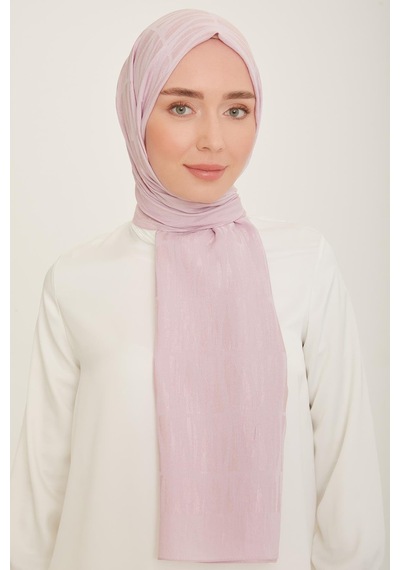 Armine Yeni Sezon Çizgi Detaylı Şal 1002-3 - Toz Pembe-279 - Standart Çok Renkli