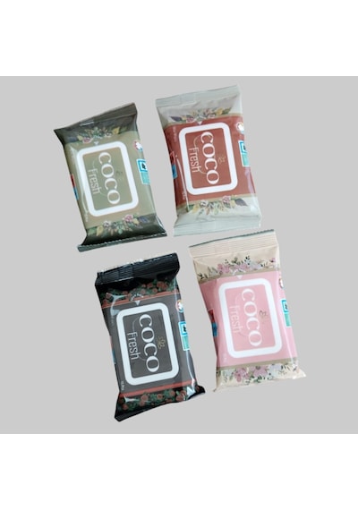 Coco Fresh Cep Islak Mendil 15'li Paket 36'lı Kutu x 4 Kutu 144'lü Set