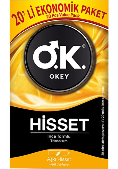 3 Adet Okey Prezervatif Hisset 20'li
