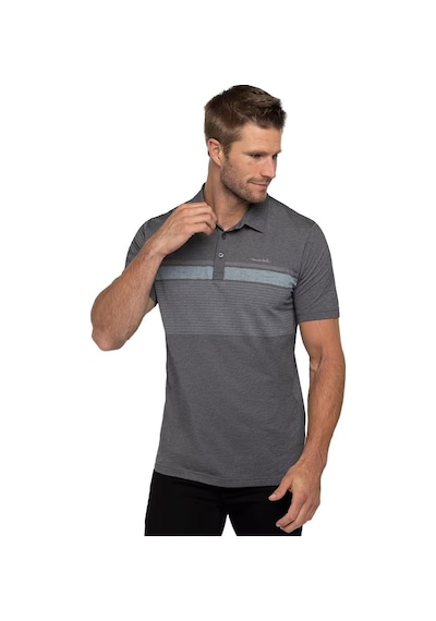Travıs Mathew Travis Mathew Endless Horizon Erkek Polo Tshirt Heather Dark Grey