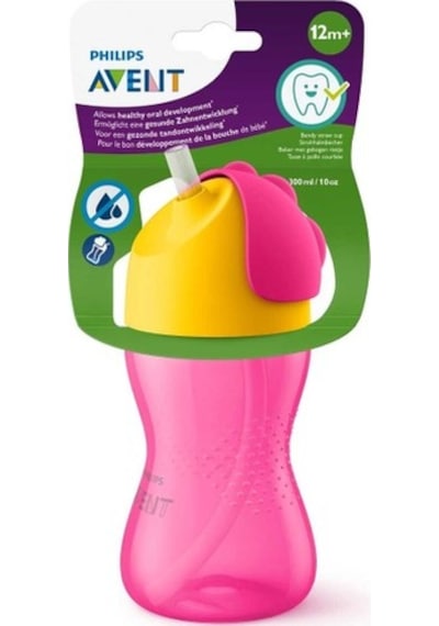 Philips Avent Pipetli Bardak 12 Ay+ 300 Ml Scf798/02 Pembe - Sarı