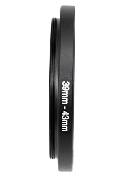 Ayex 39mm 43mm Step-up Ring Lens Filtre Adaptörü 39mm Lens İçin 43mm Filtre Dönüştürücü