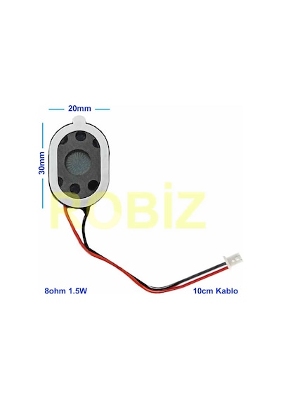 Hoparlör 1.5w 8ohm 20x30mm 10cm Kablolu Mini Speaker Ses Müzik Amfi Ürün Müze Otomobil Telefon
