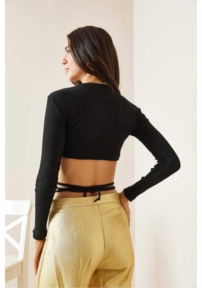 Ckm Moda Skye Yüksek Kalite Kadın Bluz Siyah