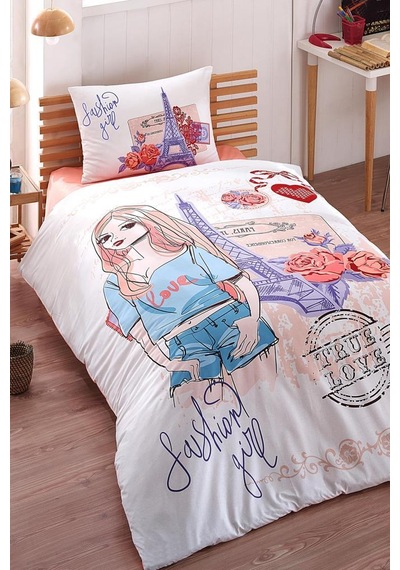 Kristal Fashion Genç Tek Kişilik Pike Takımı Çok Renkli