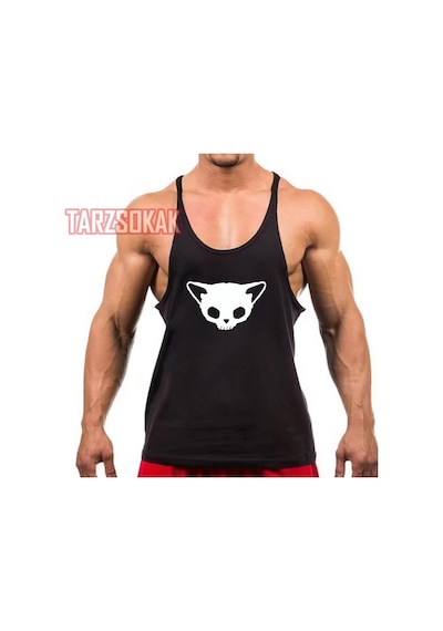 Tarzsokak Gym Tank Top Fitness Sporcu Atleti Gym140 Siyah
