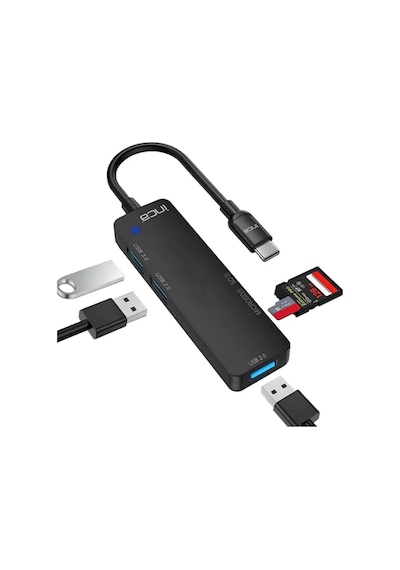 Inca Itpc-5t 5'li Tip-c Hub Usb 3.0+ 2 Usb 2.0+sd