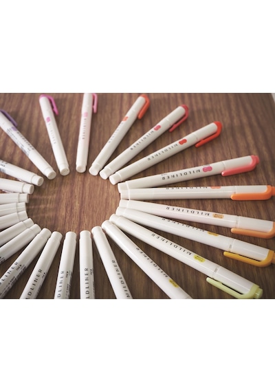Zebra Mildliner Çift Taraflı Işaretleme Kalemi 5'li Set Pastel Re