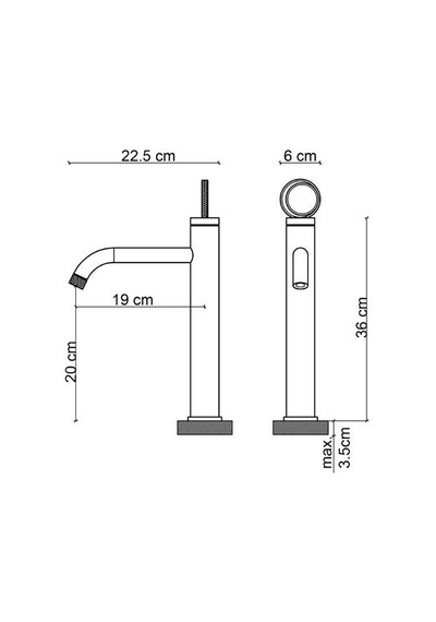 Fk-4021 Krom Yüksek Lavabo Bataryası Renkli
