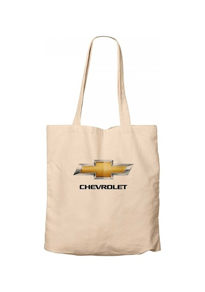 Chevrolet Logo Krem Kanvas Bez Çanta Krem