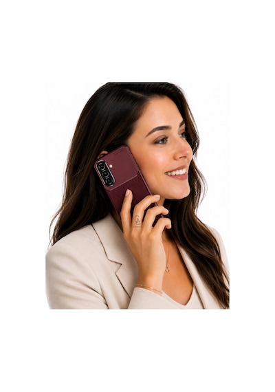 Samsung Galaxy A27 Uyumlu Kılıf Karbon Tasarım Kamera Korumalı Silikon Telefon Kılıfı Kapak Bordo