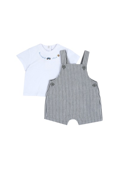 Chicco Takım / T-shirt+k.salopet 09073884000000 000095 Medıum Grey Gri