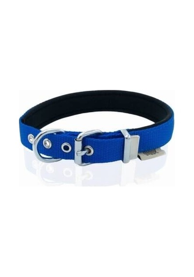 Konfor Dokuma Köpek Boyun Tasması Royalblue 2x30 35 Cm