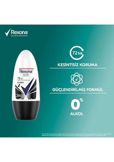 Rexona Invisible Black White Kadın Roll-on 50 Ml
