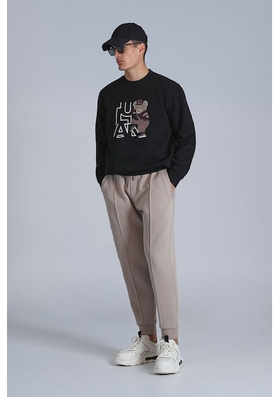 Lufian Pıtcher Erkek Sweatshirt Siyah 001