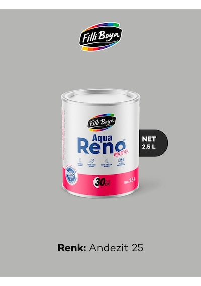 Filli Boya Aqua Reno Mutfak İpeksi Mat Renovasyon Boyası 2.5 L