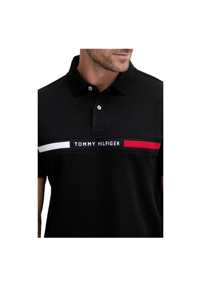 Tommy Hilfiger Erkek Polo Yaka T Shirt Mw0mw38130 Bds Siyah Siyah
