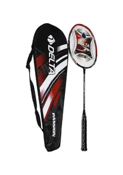 Delta Tek Parça Halinde Üretim Fiberglas Passion Badminton Raketi Ve Deluxe Badminton Çantası Seti