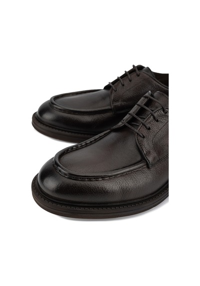 Tamer Tanca Erkek Hakiki Deri Casual Kahverengi Ayakkabı 1202 9270-3 Erk Ayk Sk26-27 Kahve Crst Wash