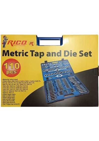 Rıco 110 Parça Pafta Klavuz Seti Rico 110 Pc Pafta Klavuz  Takımı