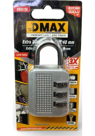 Ekstra Güçlü 40mm Asma Kilit Dmx4196 Gümüş Renk