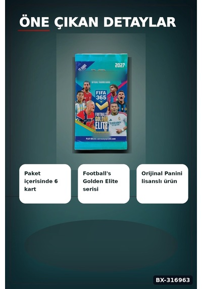 Fıfa 365 Futbolcu Kartı Paketi 2026/2027 Koleksiyonu - 6 Kartlı 1 Paket Bx-316963