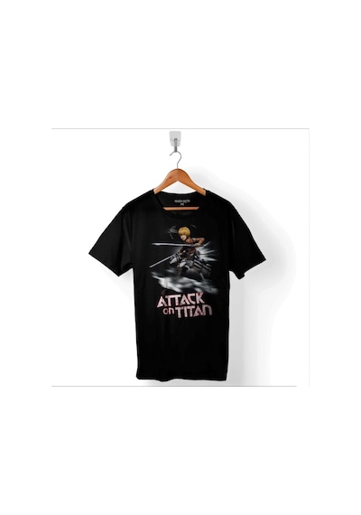 Attack On Titan Titana Saldırı Manga Anime Baskılı Tişört Unisex T-shirt 001