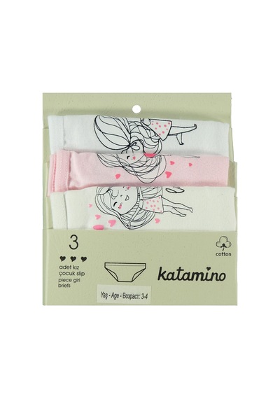 Artı Çorap Safinaz Kız 3'lü Slip - Standart