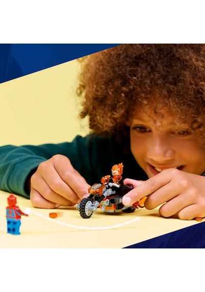 LEGO® ǀ Marvel Örümcek Adam, Ghost Rider Motosikletine Karşı 76335 -6 Yaş ve Üzeri Çocuklar için Yaratıcı Oyuncak Yapım Seti (72P)