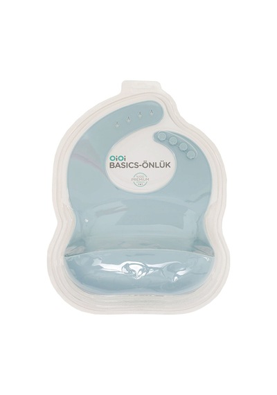 Silikon Basıcs Mama Önlüğü Mineral Blue 5 Adet
